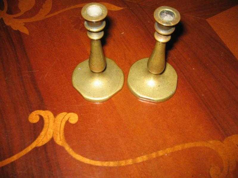 ANTIQUE CANDLESTICK HOLDERS