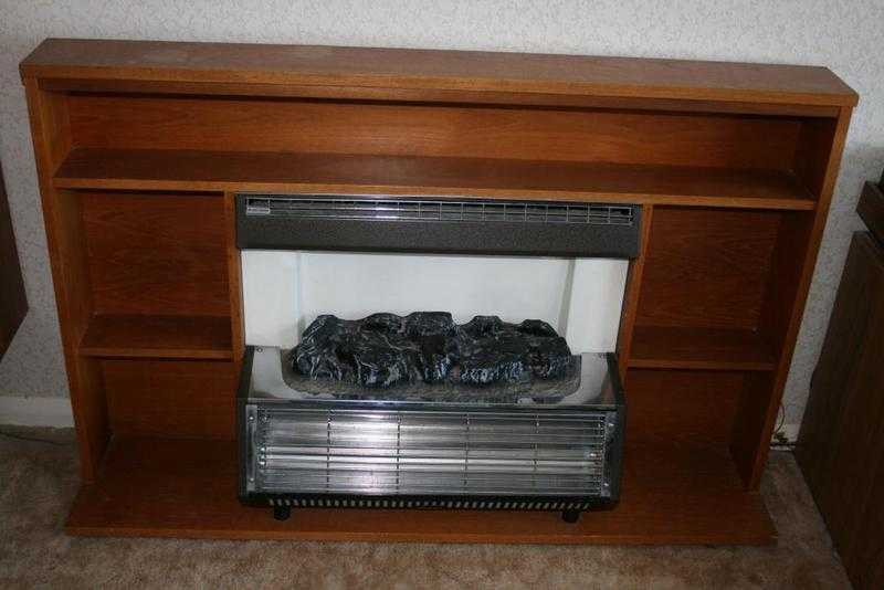 Antique furniture unit style electric fire