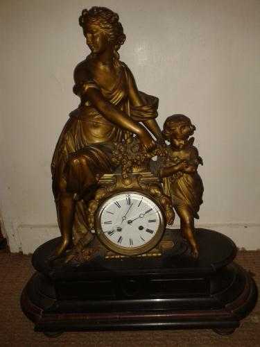 Antique mantle clock