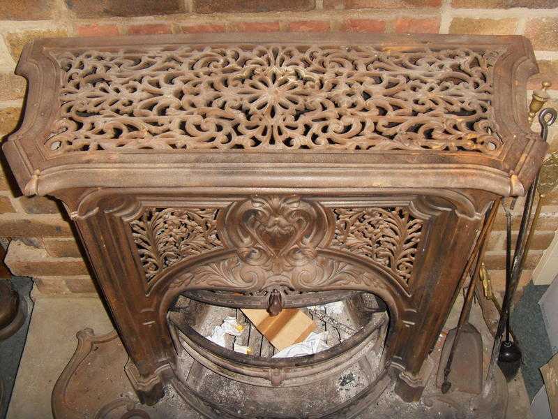 antique ornate fireplace