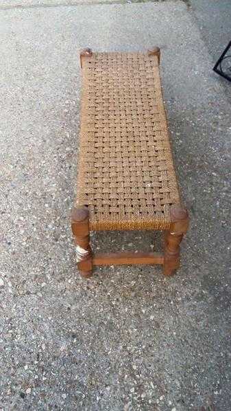 antique pine and wicker feature