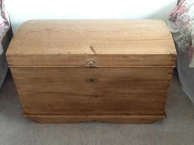 Antique pine chest