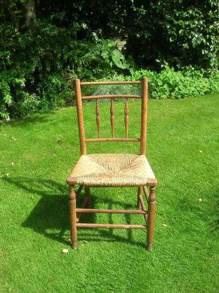 Antique Rush Seated Chair