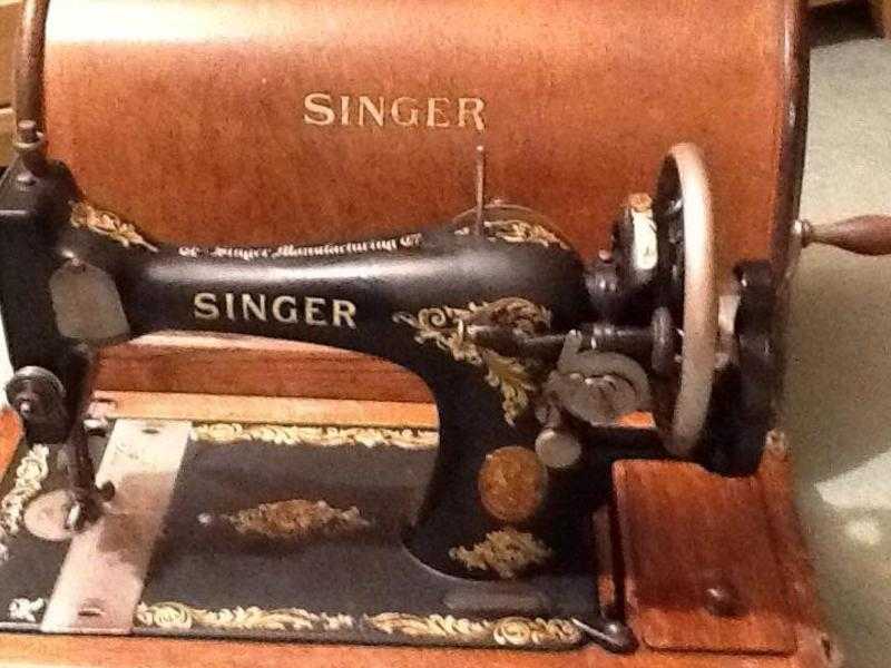 Antique Singer hand sewing machine