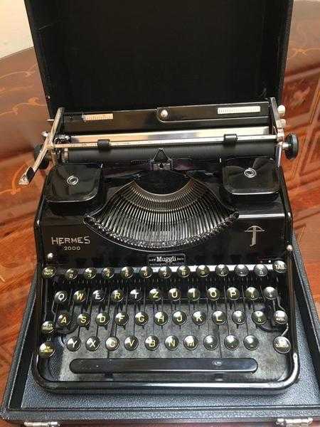 Antique Swiss Typewriter (by Hermes)