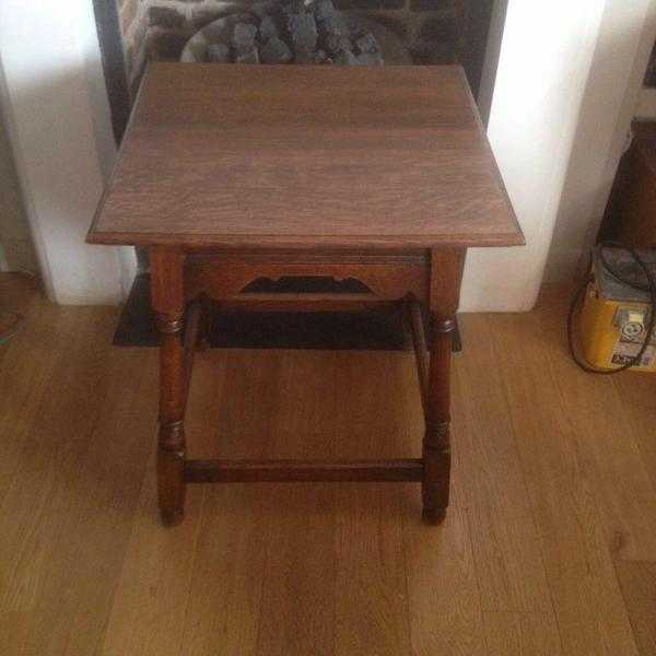 Antique Victorian Solid Oak Table from Harrods