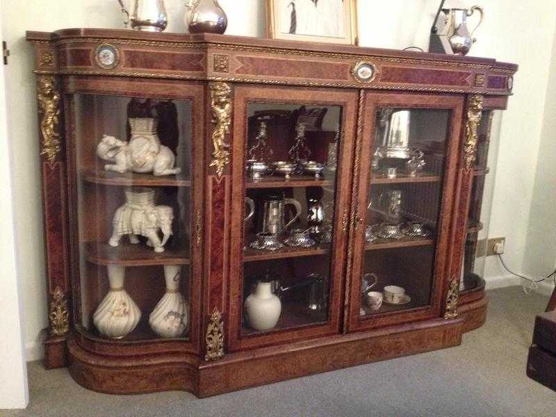 Antique walnut credenza for sale