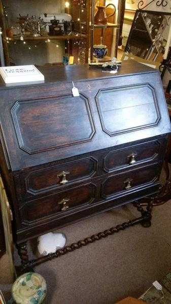 Antique Writing Bureau with Key