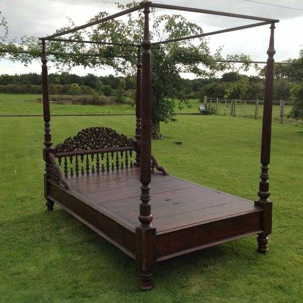 Antiques Victorian Colonial Four Poster Bed