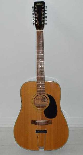 Antoria 12-String Vintage Folk Acoustic Guitar