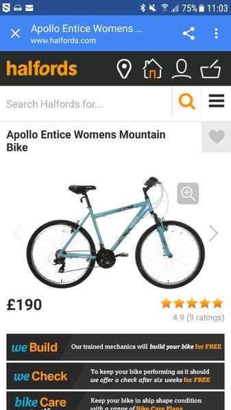 Apollo ladies Mountain bike