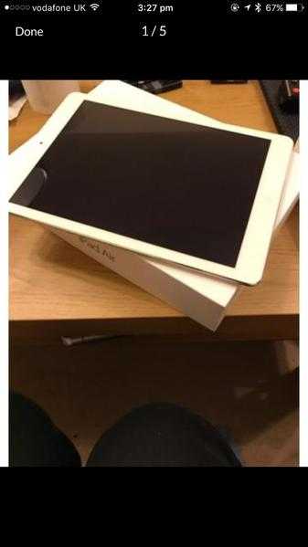 Apple iPad Air 32GB cellularwifi silver and white