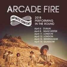 Arcade Fire at the SSE Wembley on Friday 13th April 2018.I have 2 tickets to sell