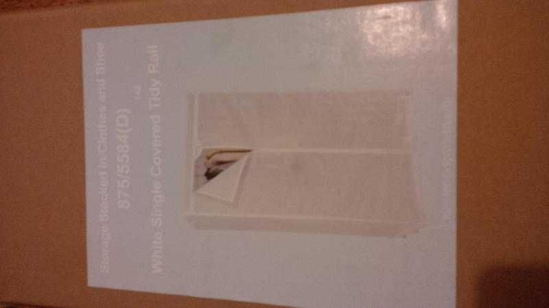 Argos White Single Fabric Wardrobe NEW (Code8755584)