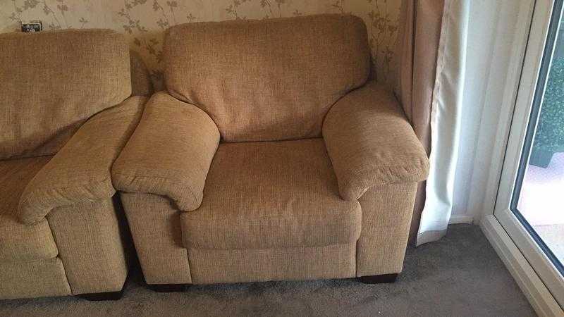 Arm chair and corner sofa only 18 months old