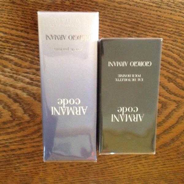 Armani code for him 30ml and her Armani code 30ml both boxes sealed