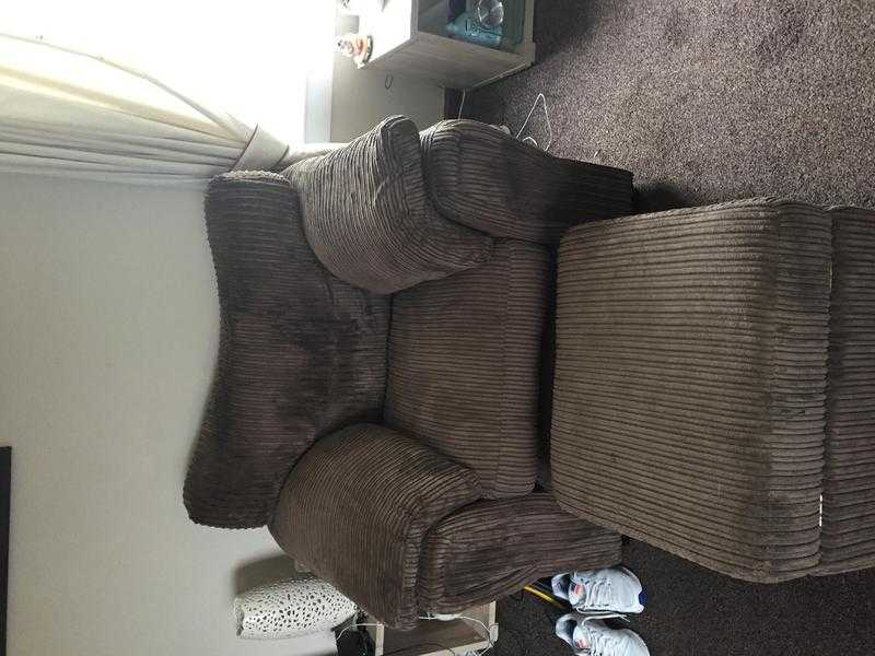 Armchair and foot stool