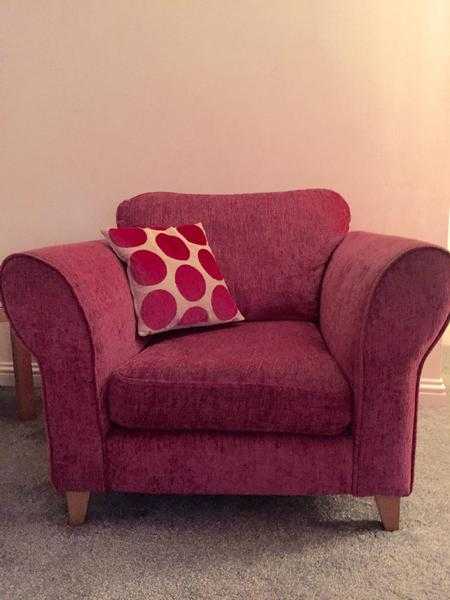 Armchair Chenille Fabric ( pink)