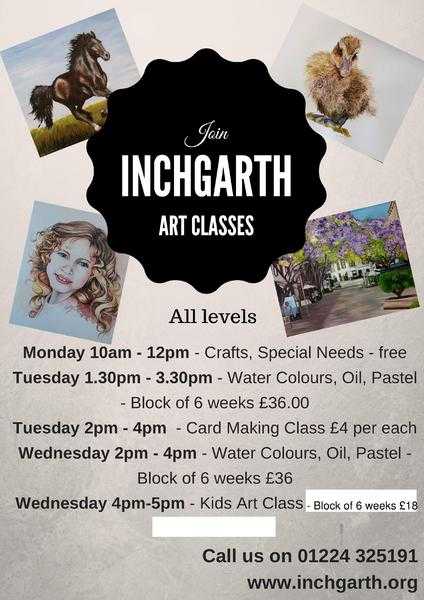 Art Classes at Inchgarth Community Centre