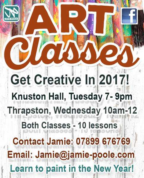 Art Classes with Jamie Poole at Knuston Hall