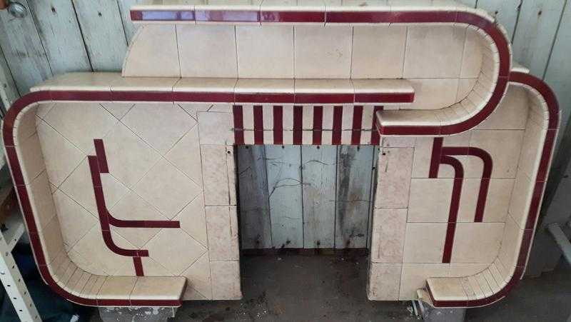 Art Deco Tiled Fireplace