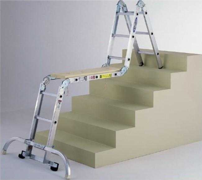Articulated Ladder, aluminium. really good quality