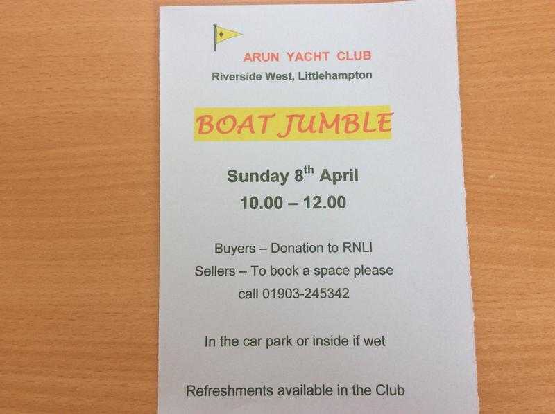 Arun Yacht Club BOAT JUMBLE