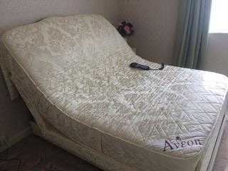 AS NEW, ADJUSTAMATIC DOUBLE BED WITH AVION MATTRESS  AND STAIR LIFT