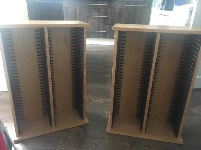 Ash Wood DVD rack x 2 (purchased for 250 selling for 50)