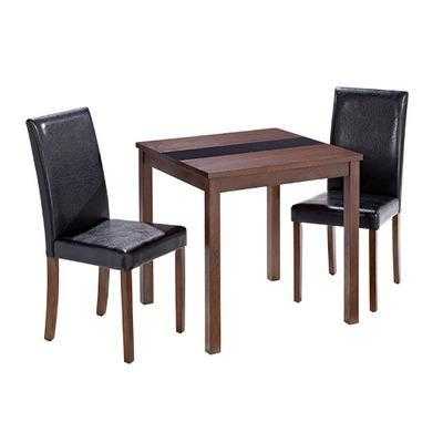 Ashleigh Walnut Black Small Dining Table