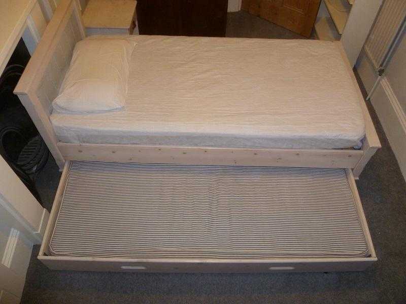 Aspace Sleepover Trundle bed, matching bedside cabinet, matching bookcase