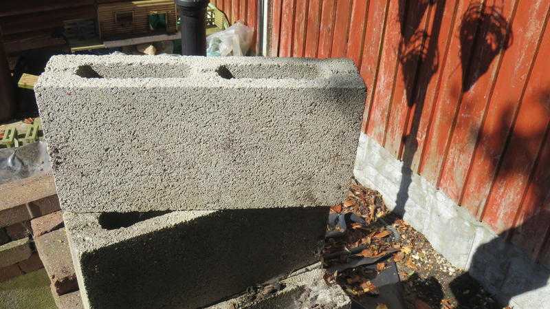 Assorted concrete blocks