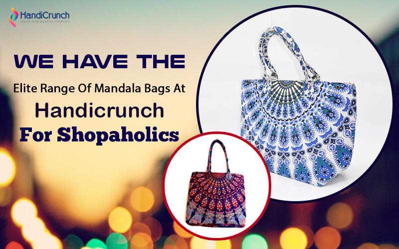 Assorted range of mandala and kantha bags-from Handicrunch