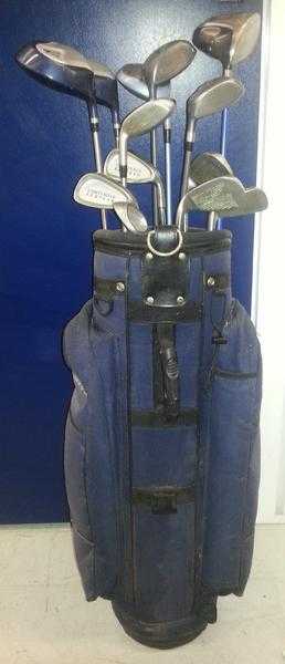 Assortment of Golf Clubs amp Bag