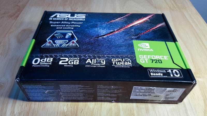 Asus NVIDIA GeForce GT 720 Silent 2 GB