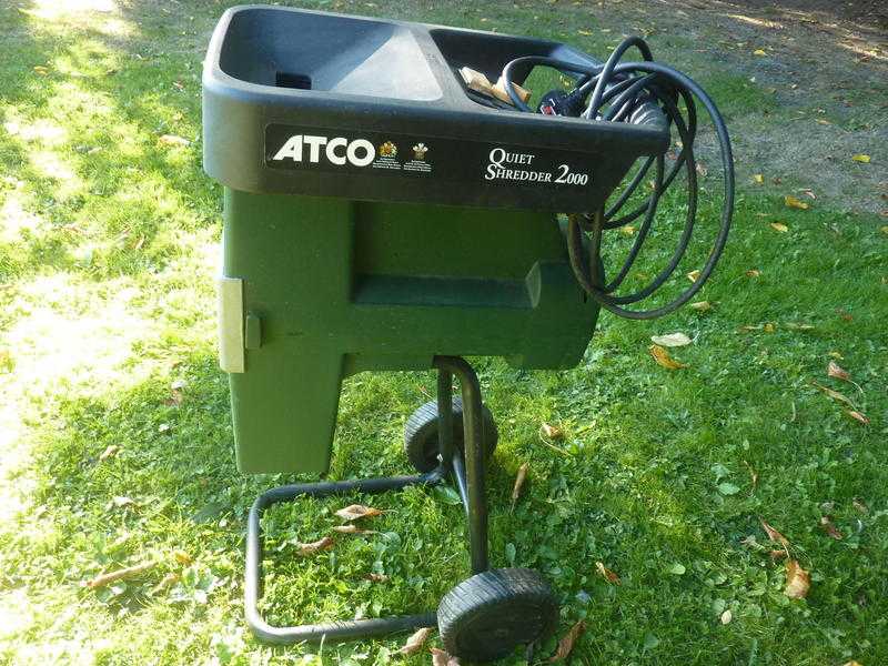 Atco german made heavy duty  shredder very expensive new,  crushes so no blades to buy  (Newick)