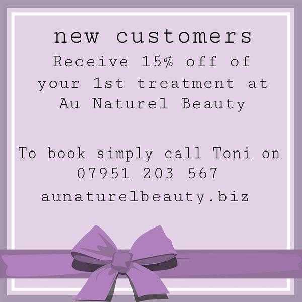 Au Naturel Beauty professional home salon CND Shellac Nails,  Eve Taylor skincare,massage therapist