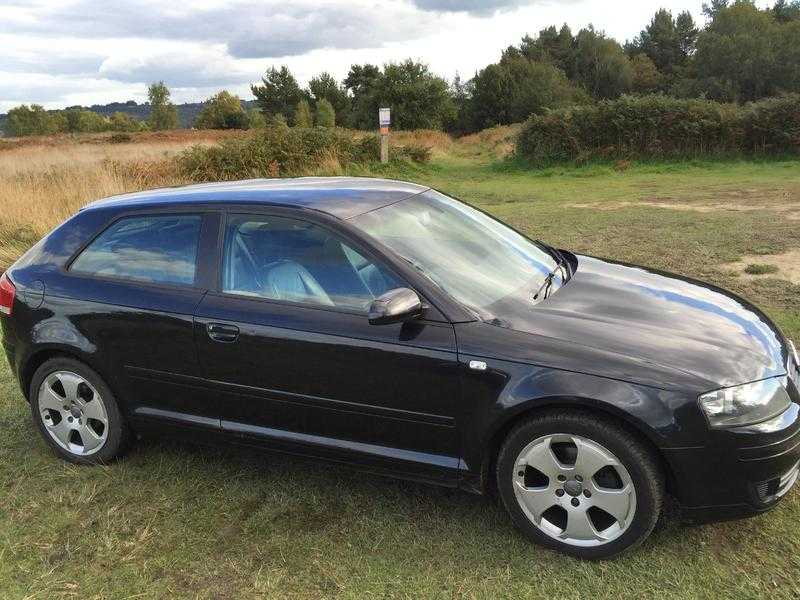 Audi A3 2004 leather sports seats black