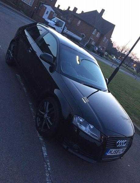 AUDI A3 2008 BLACK 3 DOOR MANUAL FULL SERVICE  MOT