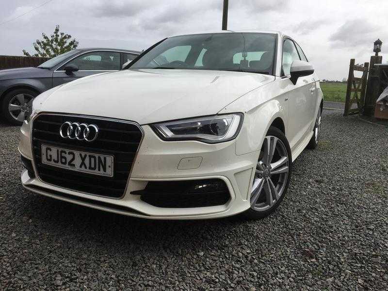 Audi A3 2012 S-line 2.0 TDI White 3DR lincolnshire