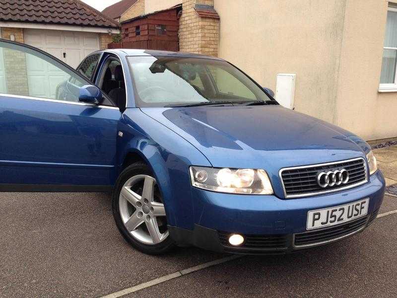 Audi A4 1.9Tdi (130) SE, 17quot alloys, Blue, 152k miles, 2003 (52 Plate), MOT May 2016 towbar