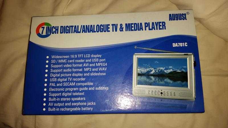 August 7quot digital freeview lcd media player