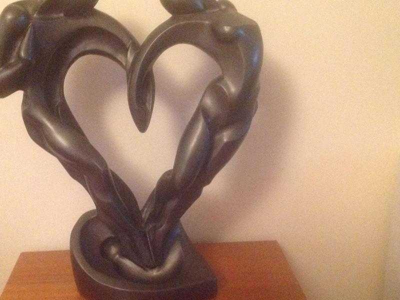 Austin Productions Sculpture quotSoulmatesquot in Lovers Heart