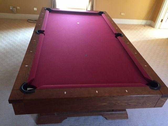 Authentic American Brunswick Artisan 8039 Pool Table with Accessories