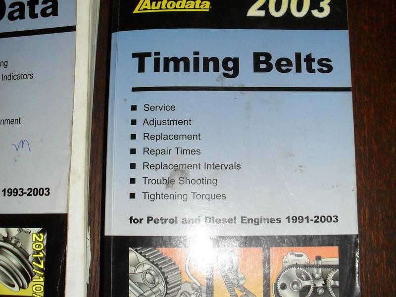 Autodata Workshop Manual - TIMING BELTS 2003.