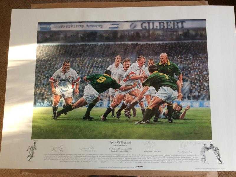 Autographed Rugby Union Prints Collection A Must For Rugby Fans