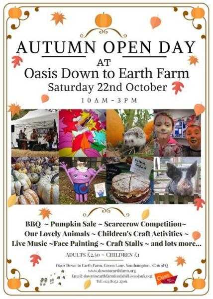 Autumn Open Day at Oasis Down to Earth Farm