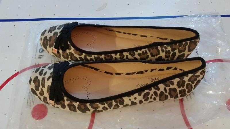 Avon Makayla Leopard Ballerina Shoes