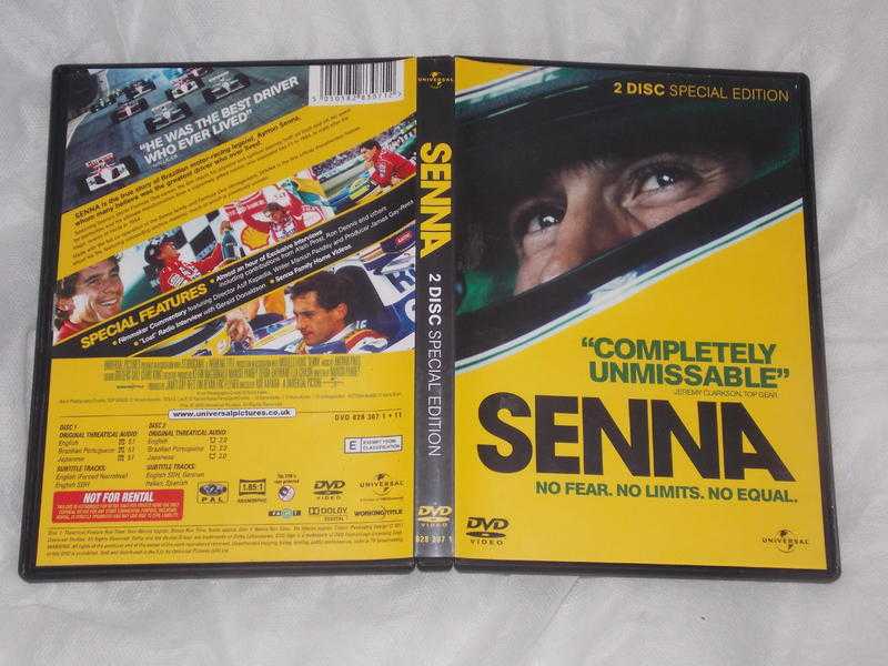 Ayrton Senna 2 disc documentary dvd