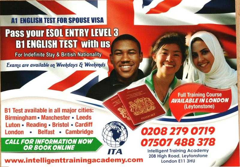 B1 English Test and Life in the UK Test for UK Citizenship